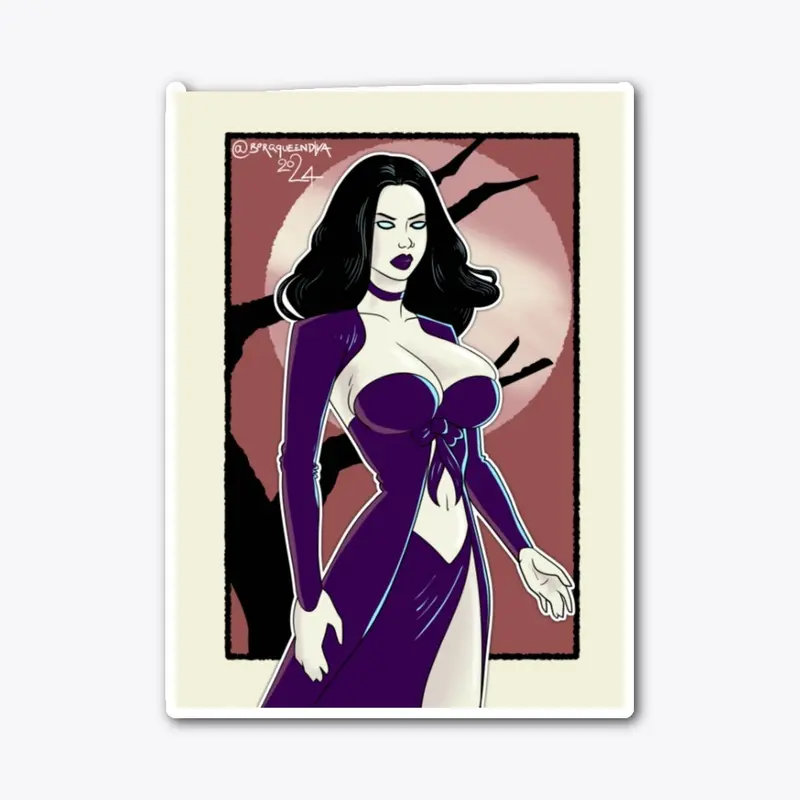 Gothic Vamp Girl Poster Art